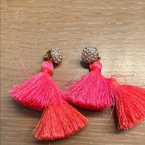 Lilly Pulitzer Pink Tassel Earrings
